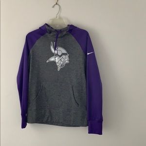 Minnesota Vikings thermal sweatshirt.